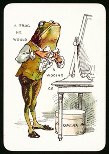 En frø han ville bejle til (farve litho) af English School