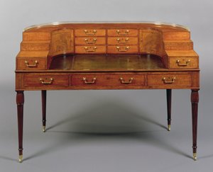 Et George III Carlton House skrivebord, ca. 1800 (træ)