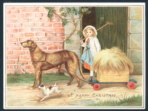 Glædelig jul - lykønskningskort af English School