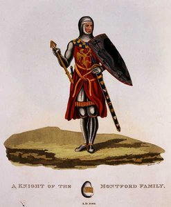 En Ridder af Montford-familien af English School