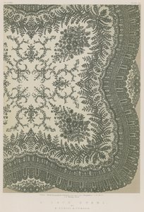 A Lace Shawl af W Vickers, Nottingham af English School