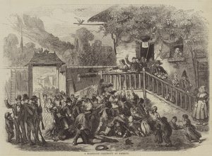 En ægteskabsceremoni ved Embrun (gravering) af English School