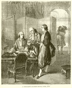Et købmands tællehus, Paris, 1790