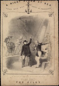 En natstorm på havet af English School