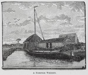 En Norfolk Wherry (gravering) af English School