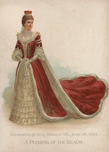 A Peeress of the Realm (chromolitho) af English School