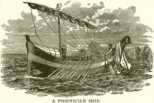 Ein phönizisches Schiff von English School