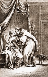 En præst tiltaler en kvinde af English School