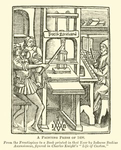 Et trykkeri fra 1498 af English School
