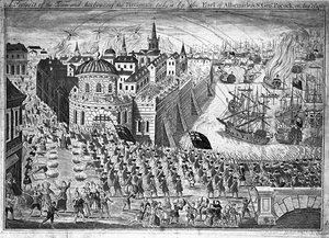 En udsigt til byen Havannah, taget af jarlen af Albemarle og Sir George Pocock den 13. august 1762