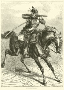 En preussisk dragon, september 1870 af English School