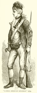 A Real American Rifleman, 1774 af English School