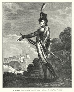 En Royal Edinburgh Volunteer (gravering) af English School