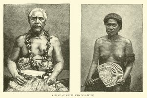 En samoansk høvding og hans kone af English School