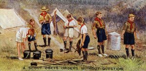 En spejder adlyder ordrer uden spørgsmål, 1929 af English School