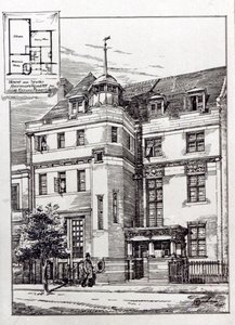 Et billedhuggeratelier, 1892 af English School