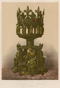 A Silver Gilt Shrine af Poussielgue-Rusand, Paris af English School