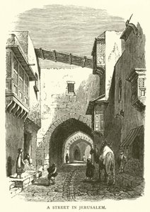 En gade i Jerusalem (gravering) af English School