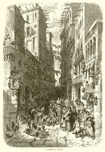 En gade i Napoli af English School