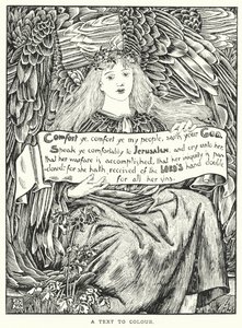 En tekst i farver (kobberstik) af English School