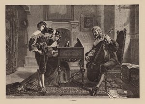 "En trio" (gravering) af English School