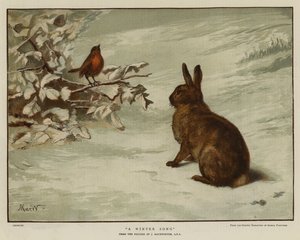 En vintersang (chromolitho) af English School