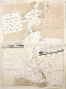 Et kort over New Yorks havn, 1774-1779 af English School