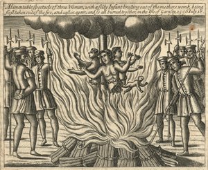 Et sørgeligt skue af tre kvinder (kobberstik) af English School