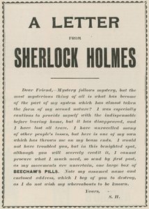 Et brev fra Sherlock Holmes af English School