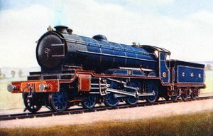 Et lokomotiv fra London Midland og Scottish Railway, illustration fra 