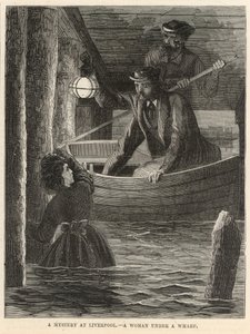 Et mysterium i Liverpool; En kvinde under en kaj af English School