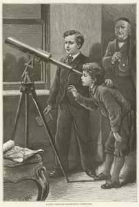 A peep through grandpapas telescope  af English School