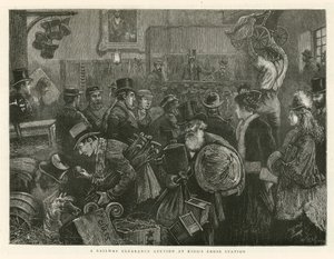 En jernbanegodkendelsesauktion på Kings Cross Station af English School