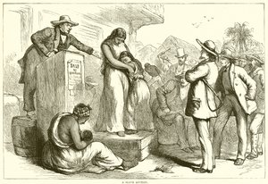 Eine Sklavenauktion (Gravur)