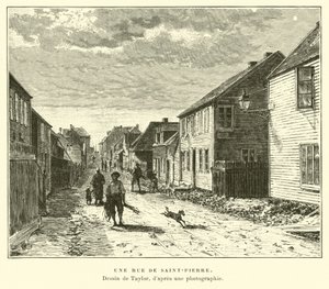 En gade i Saint-Pierre, Saint Pierre og Miquelon af English School