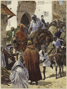 En gade i Tanger af English School