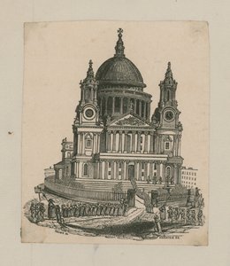 Udsigt over St Pauls Cathedral af English School