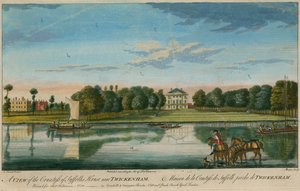 Udsigt over grevinden af Suffolks House nær Twickenham af English School