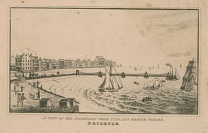 En visning af suspension Chain Pier og Marine Parade af English School