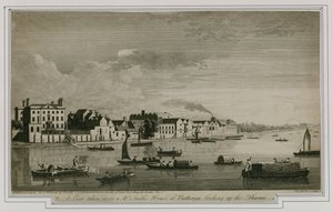 En udsigt taget nær Mr Smiths House ved Battersea, der kigger op ad Themsen af English School