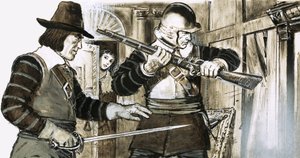 En advarsel fra tjenestepigen sendte kong Charles II skyndte sig til sit hemmelige gemmested af English School