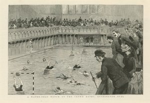 En vandpolokamp ved Crown Baths af English School
