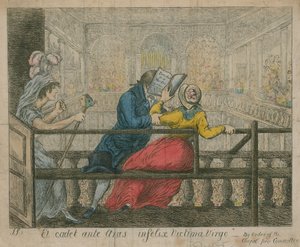 En kvinde bliver smidt ud af stolene i Foundling Hospital Chapel af English School