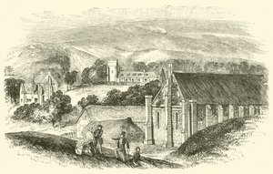 Abbotsbury Abbey (gravering) af English School