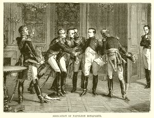 Abdikation af Napoleon Bonaparte af English School