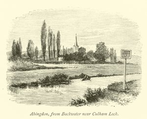 Abingdon, vom Backwater nahe Culham Schleuse