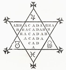 Abracadabra, fra The Ingoldsby Legends or Mirth and Marvels, af Thomas Ingoldsby, udgivet i 1865 af English School