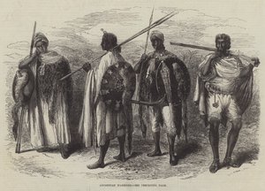 Abyssinian Warriors (gravering) af English School
