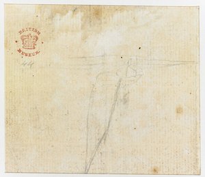 Tilføje. 15508, f.44v, En skitse, fra 
