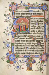 Tilføje. 42131 fol.151v Begyndelsen af Salme 80; initial 